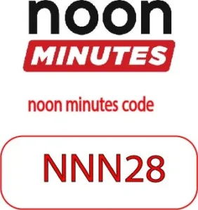 noon minutes code