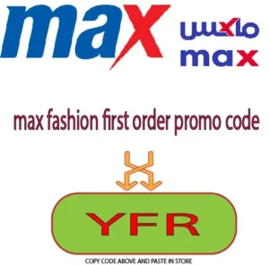 max fashion first order promo code