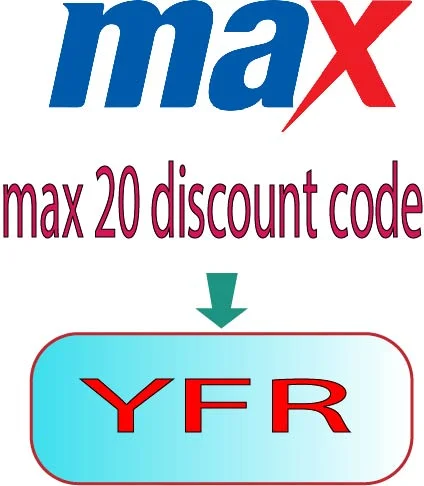 max 20 discount code