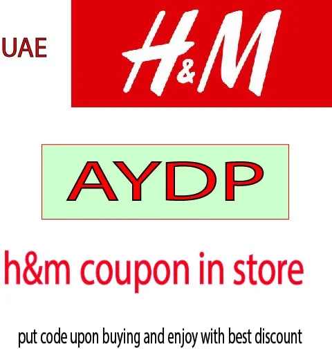 h&m coupon in store